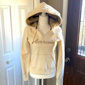 Abercrombie and Fitch Faux Fur Hoodie